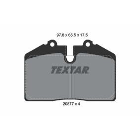 Acquista Kit pastiglie freni da TEXTAR 2087702 a buon mercato per soli 72,47 €