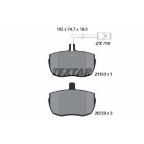 Acquista Kit pastiglie freni da TEXTAR 2116002 a buon mercato per soli 39,86 €