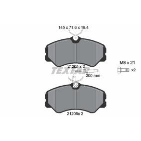 Acquista Kit pastiglie freni da TEXTAR 2120501 a buon mercato per soli 67,38 €