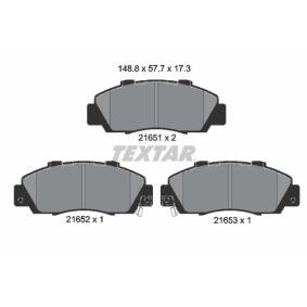 Acquista Kit pastiglie freni da TEXTAR 2165101 a buon mercato per soli 43,91 €