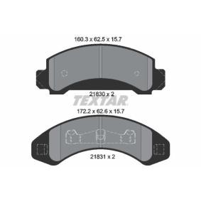 Acquista Kit pastiglie freni da TEXTAR 2183001 a buon mercato per soli 82,05 €