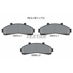 Acquista Kit pastiglie freni da TEXTAR 2347201 a buon mercato per soli 44,29 €