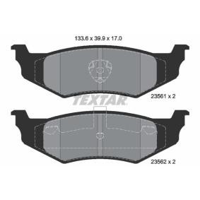Acquista Kit pastiglie freni da TEXTAR 2356102 a buon mercato per soli 44,40 €