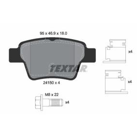 Compre Pastilhas de travão da TEXTAR 2415001 a um preço baixo por 32,46 €
