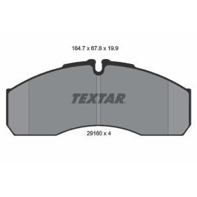 Acquista Kit pastiglie freni da TEXTAR 2916002 a buon mercato per soli 59,05 €