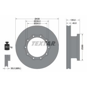 Bremsscheibe von TEXTAR 93071800