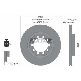 Comprar Disco de freno de TEXTAR 93117400 a bajo precio de 63,33 €