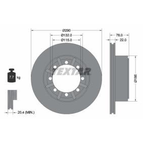 Comprar Disco de freno de TEXTAR 93117600 a bajo precio de 55,78 €
