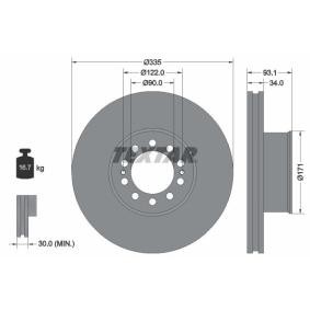 Bremsscheibe von TEXTAR 93138000