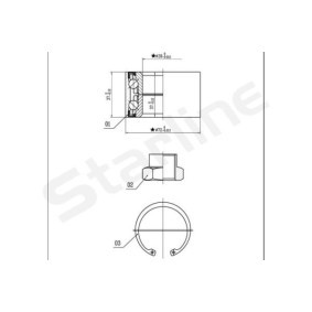 Acquista Kit pastiglie freni da STARLINE BD S044 a buon mercato per soli 15,52 €