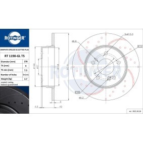 Bremsscheibe RT 1190-GL T5 von ROTINGER günstig für 36,72 € online kaufen