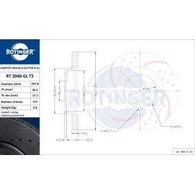 Bremsscheibe für NISSAN von ROTINGER