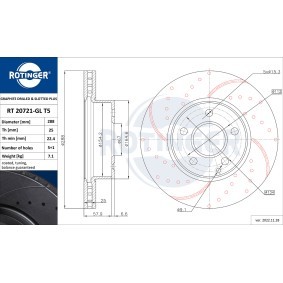 Bremsscheibe für MERCEDES-BENZ von ROTINGER