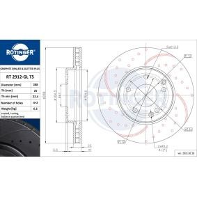 Bremsscheibe für MERCEDES-BENZ von ROTINGER
