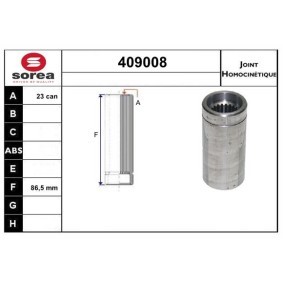 Achetez des Jeu de joints, arbre de transmission SERA 409008 à prix pour 34,08 €