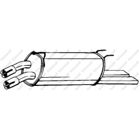 Endschalldämpfer von BOSAL für Senator Mk2 (B) (V88) günstig online kaufen
