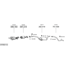 Acquista Marmitta da BOSAL online per Range Rover I a prezzi moderati