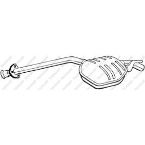 Mittelschalldämpfer 278-227 von BOSAL günstig für 116,85 € online kaufen