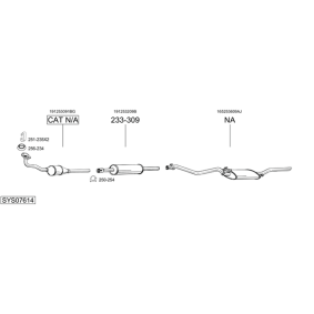 Kjøp Bakre eksospotte av BOSAL 288-841 til den lave prisen 1069,45 NOK