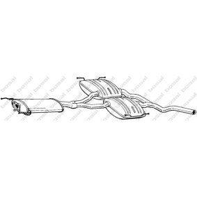 Mittelschalldämpfer von BOSAL für SCORPIO II (GFR, GGR) günstig online kaufen