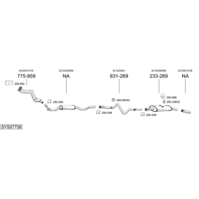 Køb Forreste lyddæmper af BOSAL 292-599 til den lave pris 1860,77 DKK