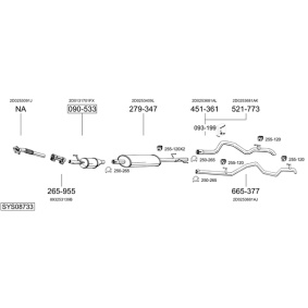 Kjøp Eksosrør av BOSAL 835-675 til den lave prisen 587,35 NOK