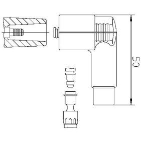 Stecker, Zündverteiler 10206WA1