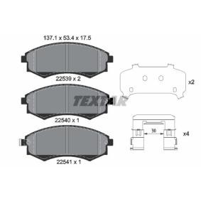 Bremsbeläge 2253901 für KIA
