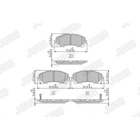 Acquista Kit pastiglie freni da JURID 573789J a buon mercato per soli 30,93 €