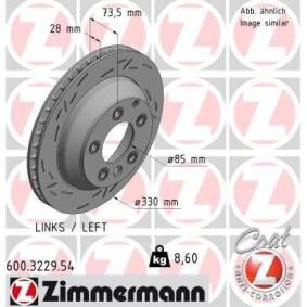 Bremsscheibe 600.3229.54 von ZIMMERMANN günstig für 128,86 € online kaufen