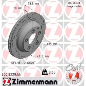 Bremsscheibe 600.3229.55 von ZIMMERMANN günstig für 134,40 € online kaufen