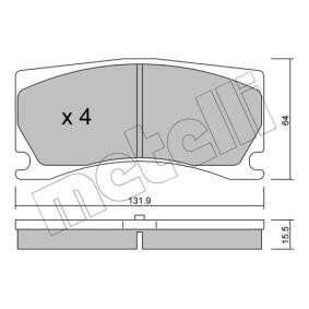 Compre Pastilhas de travão da METELLI 22-1106-0 a um preço baixo por 44,82 €