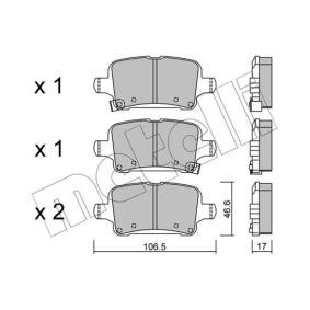 Acquista Kit pastiglie freni da METELLI 22-1116-0 a buon mercato per soli 33,92 €