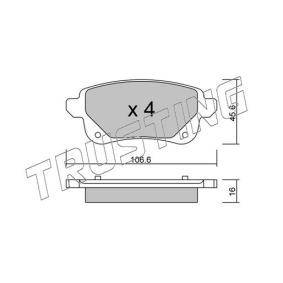 Achetez des Plaquettes de frein TRUSTING 1112.0 à prix pour 71,26 €