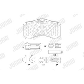 Acquista Kit pastiglie freni da JURID 2912104531 a buon mercato per soli 64,73 €