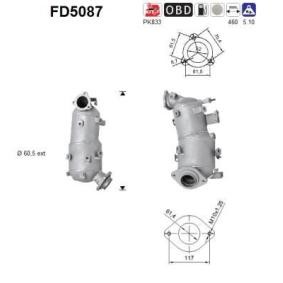 Köp Partikelfilter (DPF) av AS FD5087 till det låga priset 5145,31 kr