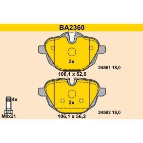 Achetez des Plaquettes de frein Barum BA2360 à prix pour 59,65 €