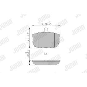 Acquista Kit pastiglie freni da JURID 571250J a buon mercato per soli 29,74 €