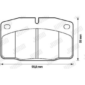 Acquista Kit pastiglie freni da JURID 571276D a buon mercato per soli 28,16 €