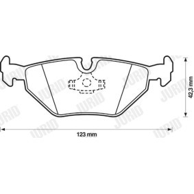 Acquista Kit pastiglie freni da JURID 571319D a buon mercato per soli 41,36 €