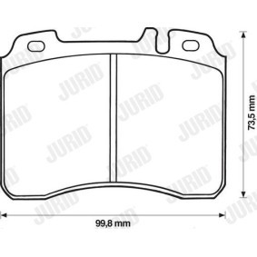 Acquista Kit pastiglie freni da JURID 571346J a buon mercato per soli 37,38 €