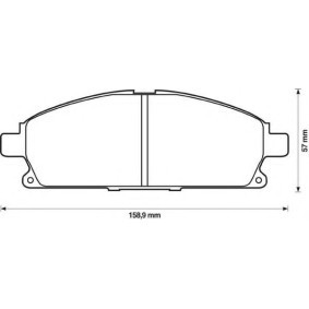 Acquista Kit pastiglie freni da JURID 572466J-AS a buon mercato per soli 58,44 €