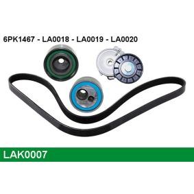 Achetez des Jeu de courroies trapézoïdales à nervures LUCAS LAK0007 à prix pour 75,84 €