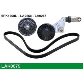 Achetez des Jeu de courroies trapézoïdales à nervures LUCAS LAK0079 à prix pour 101,46 €