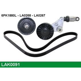 Achetez des Jeu de courroies trapézoïdales à nervures LUCAS LAK0091 à prix pour 102,44 €