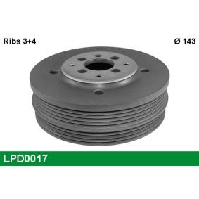 Achetez des Poulie damper (vilebrequin) LUCAS LPD0017 à prix pour 144,92 €