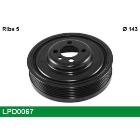 Achetez des Poulie damper (vilebrequin) LUCAS LPD0067 à prix pour 65,33 €