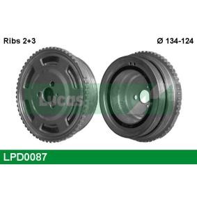 Achetez des Poulie damper (vilebrequin) LUCAS LPD0087 à prix pour 90,67 €