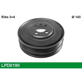 Achetez des Poulie damper (vilebrequin) LUCAS LPD0190 à prix pour 162,64 €
