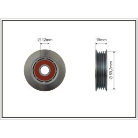 Comprar Polea tensora, correa poli V de CAFFARO 500506 a bajo precio de 20,94 €